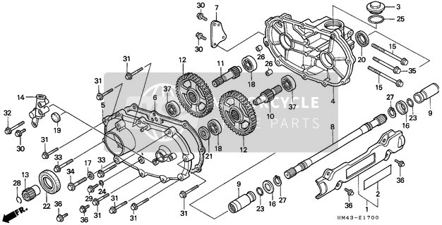 Honda TRX300FW 1996 De Visage Driveshaft pour un 1996 Honda TRX300FW