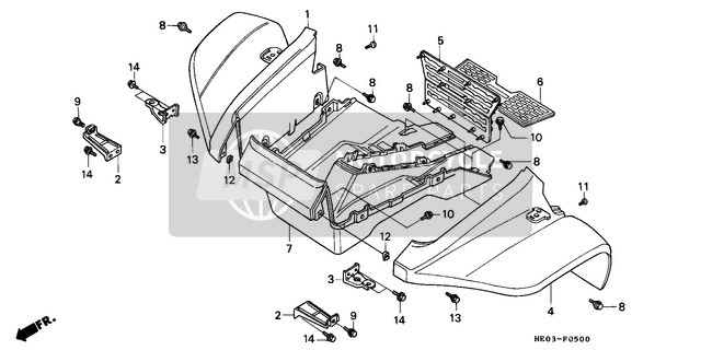 91509HC0000, Bolt, Fender Setting, 5X1, Honda, 2