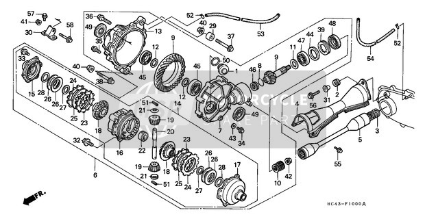 Honda TRX300FW 1990 Front Final Gear (TRX300FW) for a 1990 Honda TRX300FW