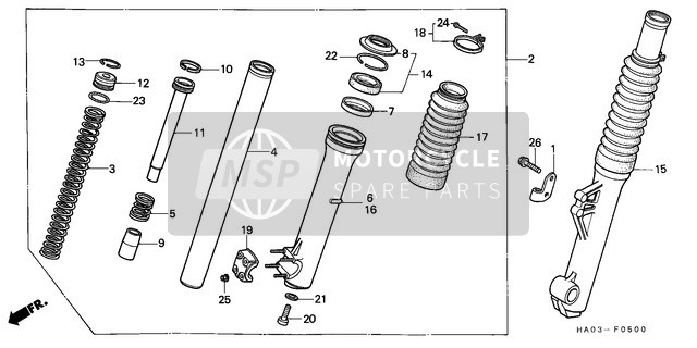 51437400771, Anello Pistone, Honda, 3