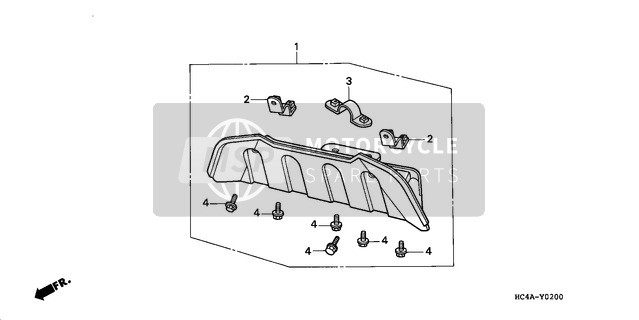 90001HC5600, Bolt, Fender Stay, Honda, 0