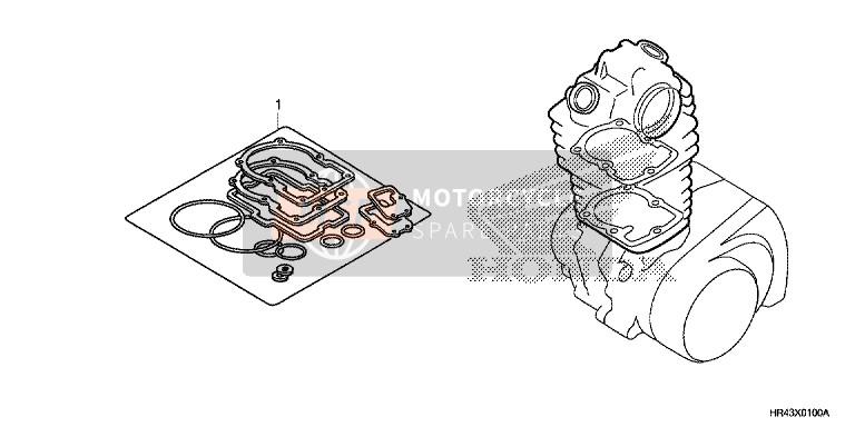 Honda TRX500FE2 2014 Gasket Kit A for a 2014 Honda TRX500FE2