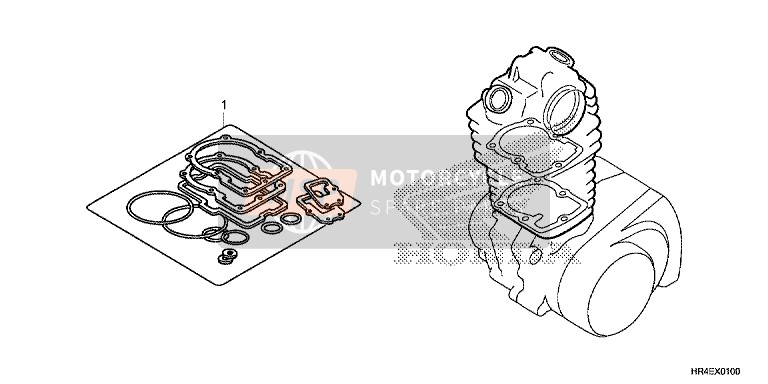 Honda TRX500FE2 2016 Dichtungssatz A für ein 2016 Honda TRX500FE2