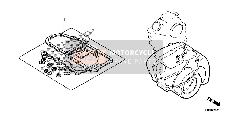 06112HR7E90, Trousse De Joint B, Honda, 0