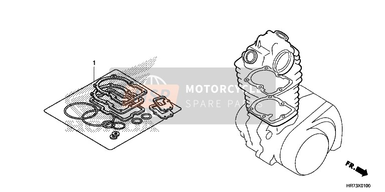 Honda TRX420FA6 2017 Gasket Kit A for a 2017 Honda TRX420FA6