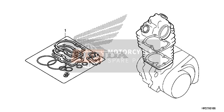 Honda TRX420TM1 2016 Gasket Kit A for a 2016 Honda TRX420TM1