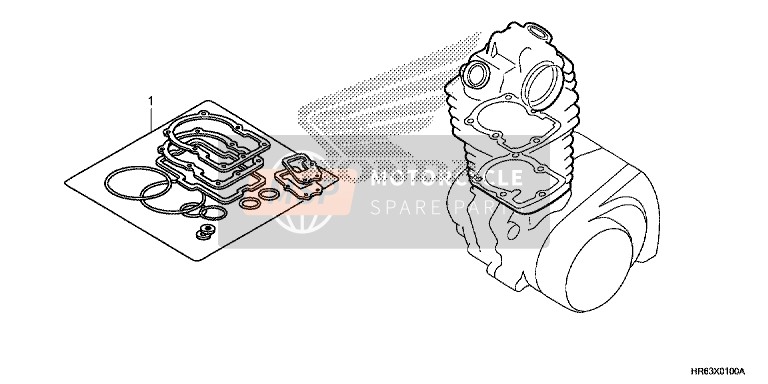 Honda TRX500FA5 2017 Gasket Kit A for a 2017 Honda TRX500FA5