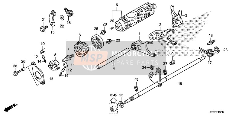 Horquilla de cambio de marchas (TRX420FA1/ FA2)