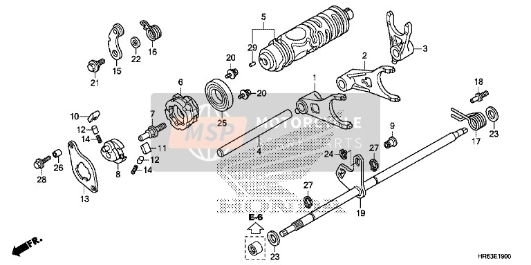 24680HR6A60, Broche Comp. Changement D, Honda, 0