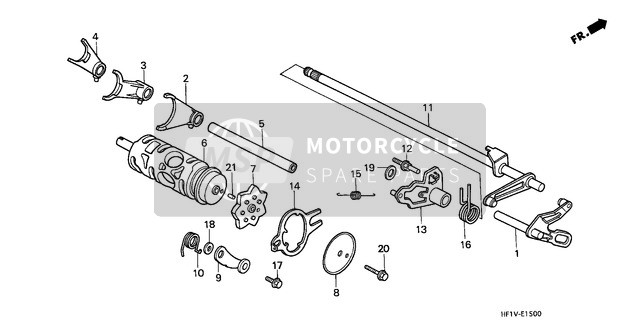 Honda TRX200D 1997 Gearshift Drum for a 1997 Honda TRX200D