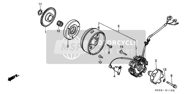 Honda TRX125 1987 Generator for a 1987 Honda TRX125