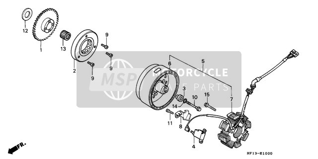 Honda TRX200D 1995 Generatore per un 1995 Honda TRX200D