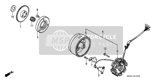 Honda TRX200SX 1986 Generatore per un 1986 Honda TRX200SX