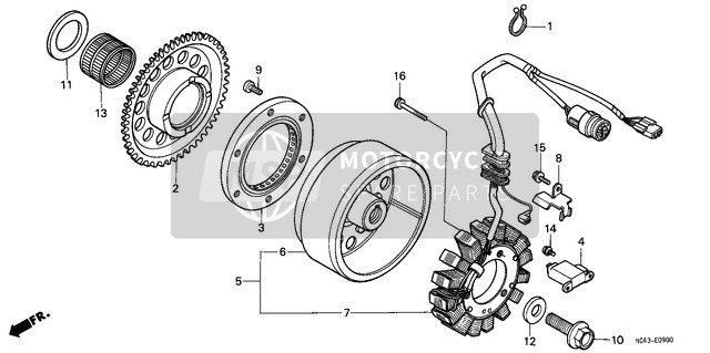 31120HC4750, Stator Comp., Honda, 1