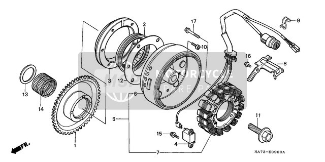 Honda TRX350 1986 Generator for a 1986 Honda TRX350