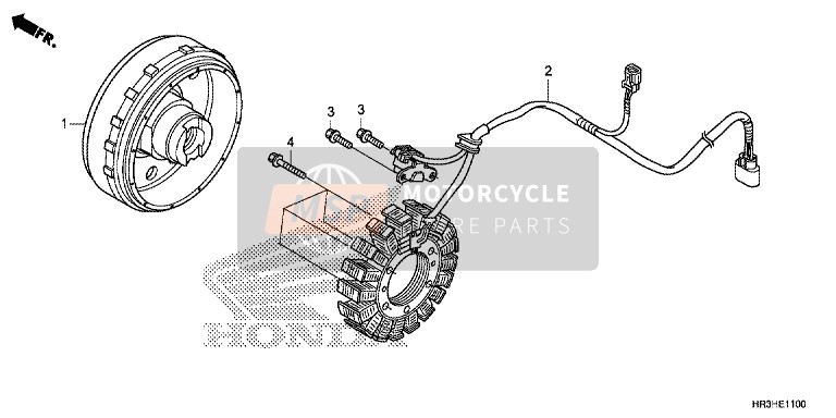 Honda TRX420FA1 2017 Générateur pour un 2017 Honda TRX420FA1