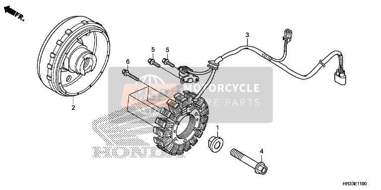 Honda TRX420FA2 2014 Generador para un 2014 Honda TRX420FA2