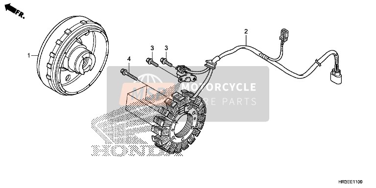 Honda TRX420FA2 2015 Generator voor een 2015 Honda TRX420FA2