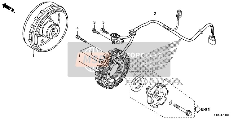 Honda TRX500FM6 2015 Generator for a 2015 Honda TRX500FM6