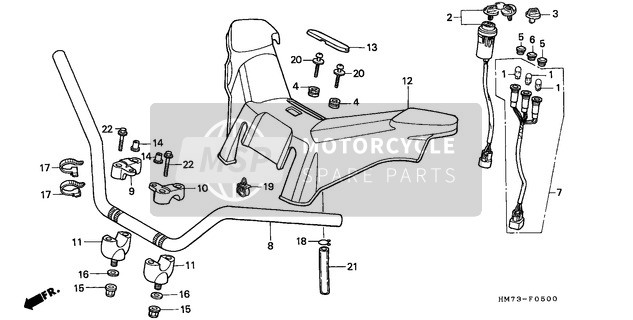 Honda TRX400FW 1996 Lenker für ein 1996 Honda TRX400FW