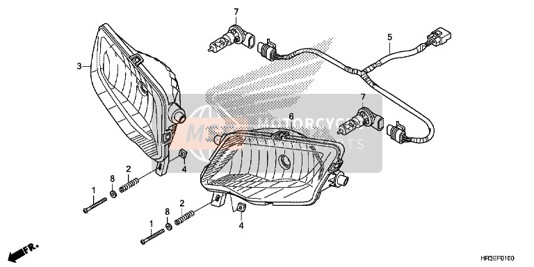 Honda TRX420FA2 2015 Headlight for a 2015 Honda TRX420FA2