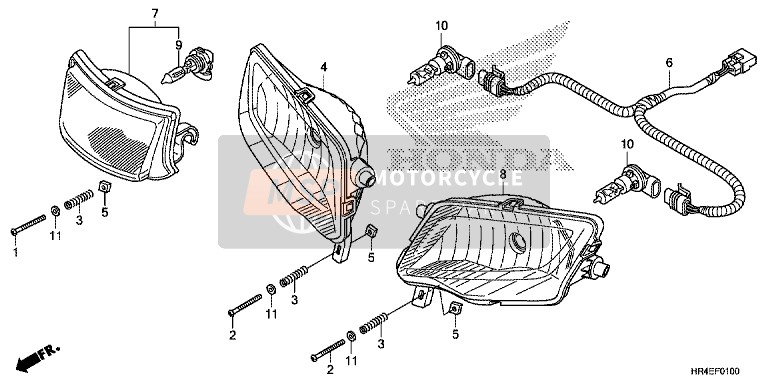 Honda TRX500FM1 2016 Faro per un 2016 Honda TRX500FM1