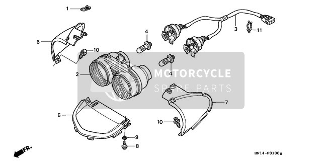 Headlight (TRX400EXX-4)