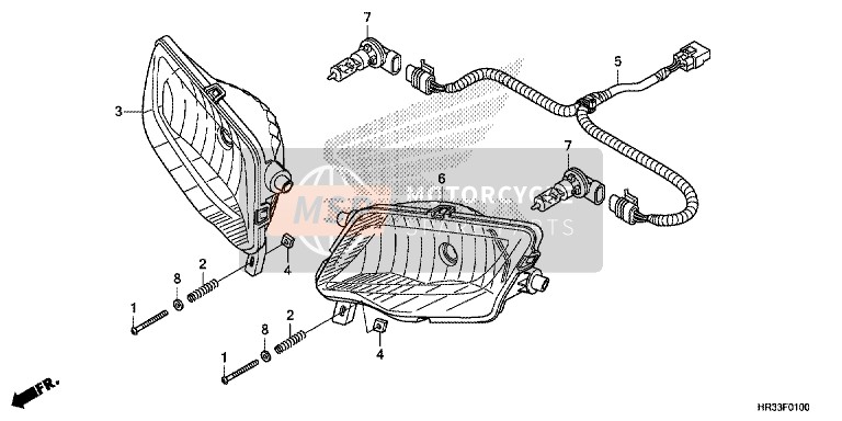 Honda TRX420FA1 2014 Phare pour un 2014 Honda TRX420FA1