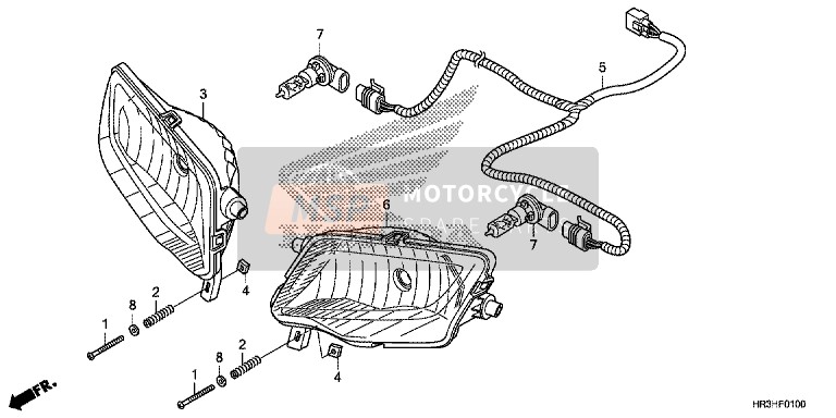 Honda TRX420FA1 2017 Faro per un 2017 Honda TRX420FA1