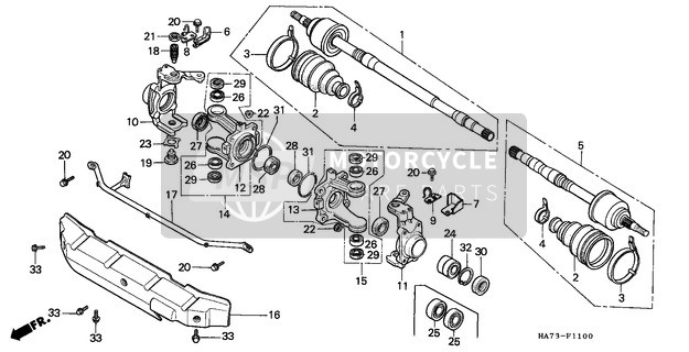 Honda TRX350 1991 Knuckle for a 1991 Honda TRX350