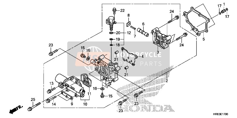 Honda TRX500FA6 2017 Main Valve Body for a 2017 Honda TRX500FA6