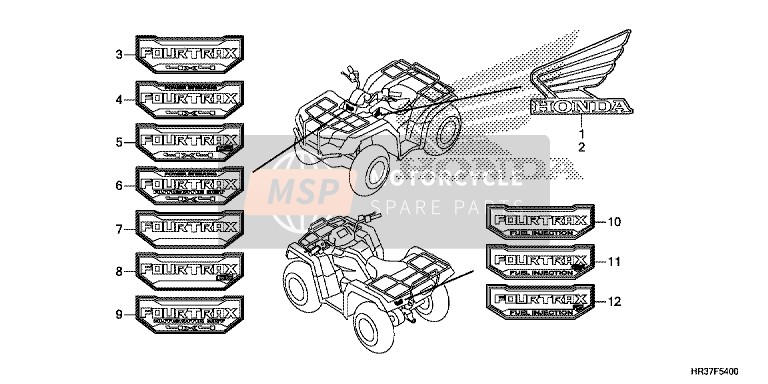 Honda TRX420FA2 2016 marca para un 2016 Honda TRX420FA2