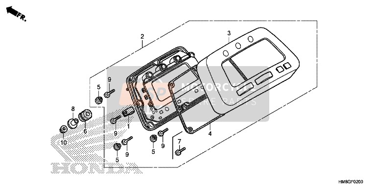 37201HM8V91, Case Comp., Upper, Honda, 0