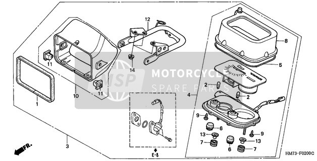 Honda TRX400FW 1997 Mètre pour un 1997 Honda TRX400FW