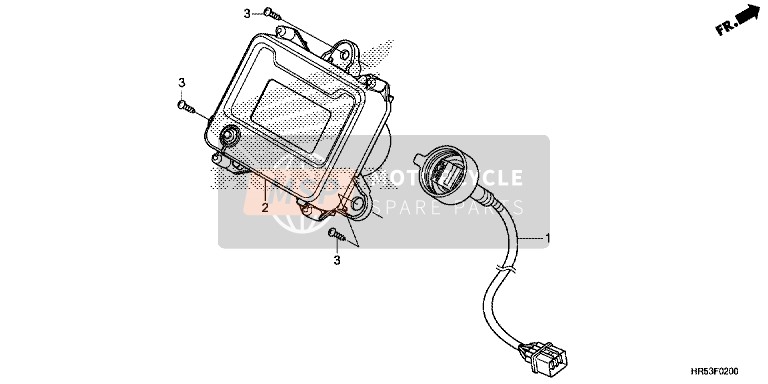 Honda TRX500FM6 2017 Meter for a 2017 Honda TRX500FM6