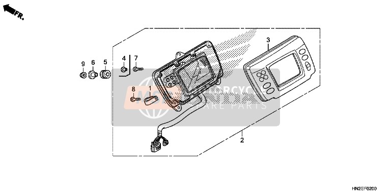 Honda TRX500FPA 2014 Mètre pour un 2014 Honda TRX500FPA