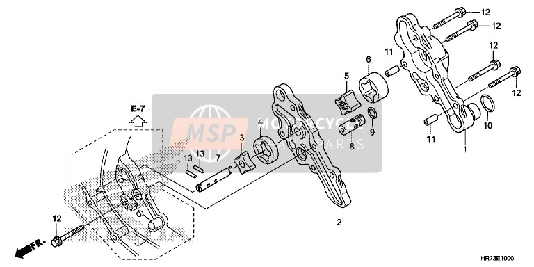 Honda TRX420FA5 2015 Pompa dell'olio per un 2015 Honda TRX420FA5