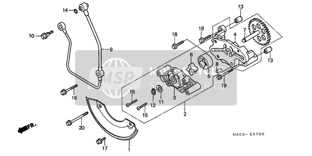 15140HA0000, Gear, Oil Pump Driven (33, Honda, 0