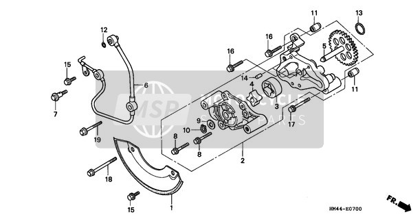 Honda TRX300 1998 Oil Pump for a 1998 Honda TRX300