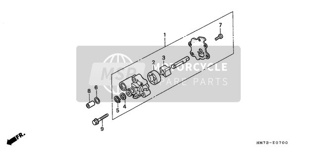 Honda TRX400FW 1996 Ölpumpe für ein 1996 Honda TRX400FW