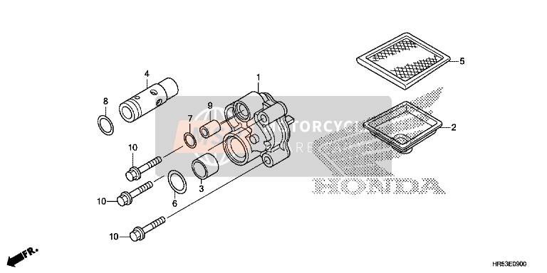 Honda TRX500FM6 2017 Oliepomp voor een 2017 Honda TRX500FM6