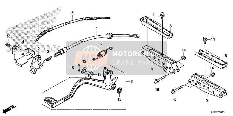 Honda TRX500FPA 2014 Pedal/ Step for a 2014 Honda TRX500FPA