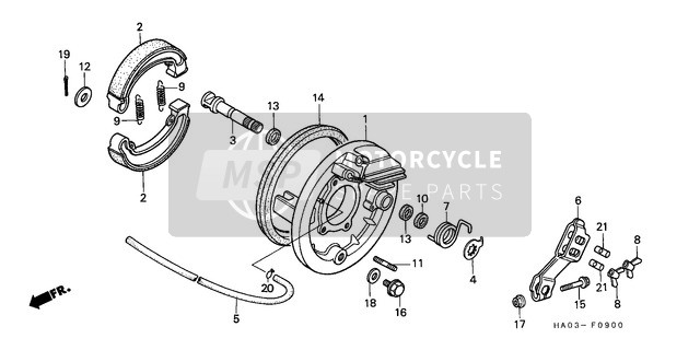 91208611005, Guardapolvos 14X20X4 (Nok, Honda, 1