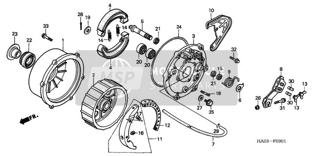 Rear Brake Panel (2)