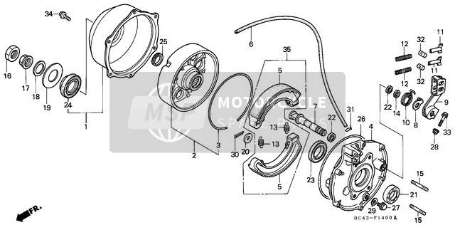 43141HC5670, Cam, Rr. Brake, Honda, 0