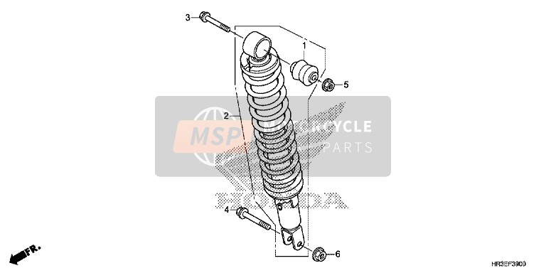 Honda TRX420FA2 2015 Coussin arrière pour un 2015 Honda TRX420FA2