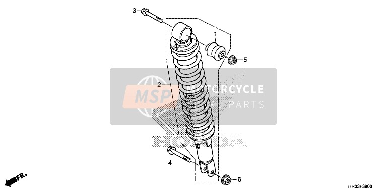 Honda TRX420FM1 2014 Cuscino posteriore per un 2014 Honda TRX420FM1