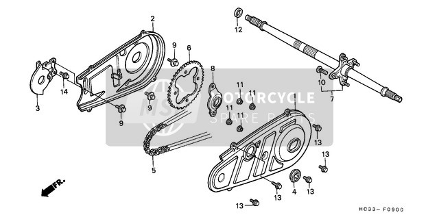 90103HC3000, Bolt,Washer,6X12, Honda, 1