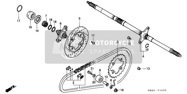 52159467000, Collar, Chain Roller, Honda, 0