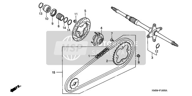 Rear Wiel Axle